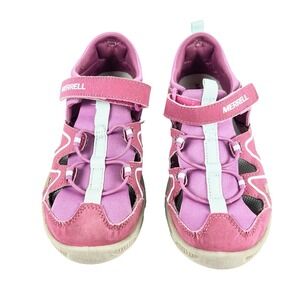 MERRELL Girls Expolorer Hydro Sandal‎ Size US 2 Berry Turquoise Gray Xtra Grip